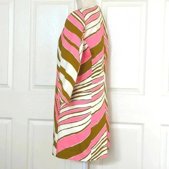 Trina Turk Pink Zebra Dress Coat - Picture 3 of 7
